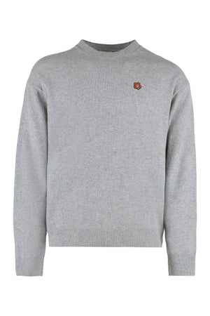 Wool crew-neck sweater-0